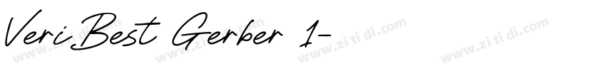 VeriBest Gerber 1字体转换